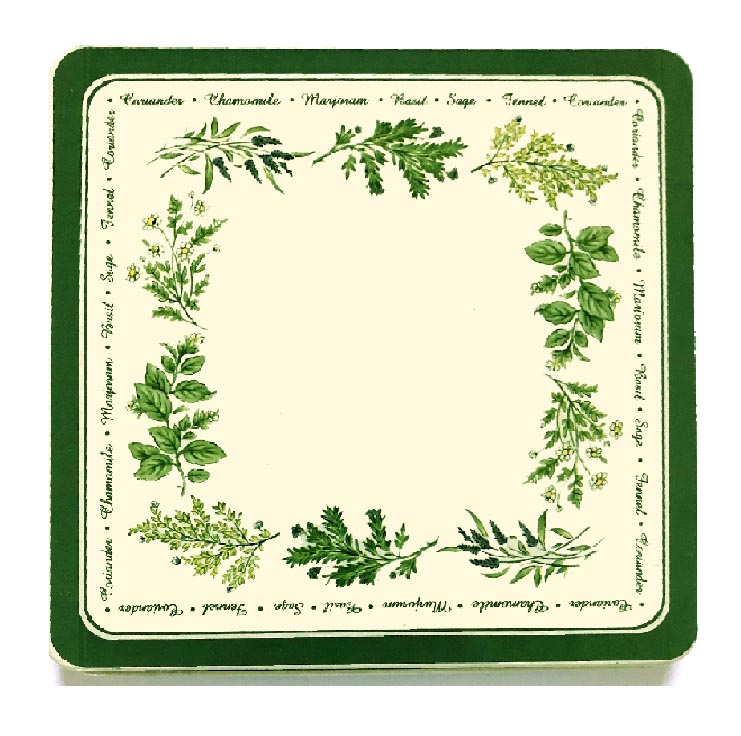 ~ Almond Thymeless Herbs Square Gas Metal Burner Cover